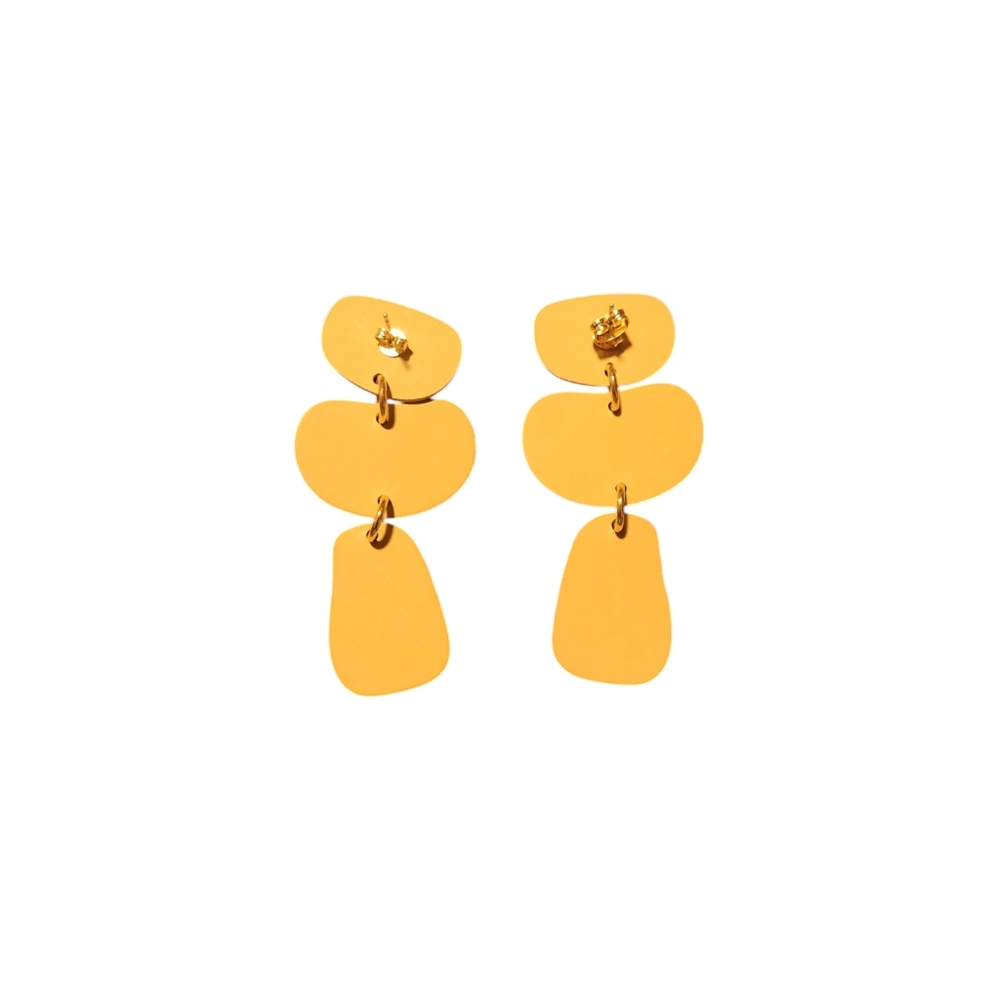 These abstract earrings deserve a spot in an art museum and on your ears.